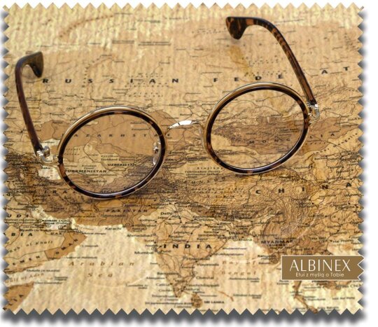 Weiches Brillenputztuch mit faszinierenden Weltkarten Motiv - 17,5 x 15,3 cm