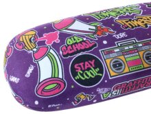 Violettes Hartschalenetui für Kinder und Teenies mit...