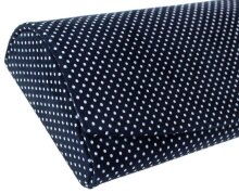 Gepunktetes Brillenetui in Nachtblau aus weichem, echten Leder mit Magnetverschluss