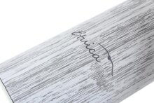 Graues Steck-Brillenetui mit praktischer Standfunktion und Holz-Design