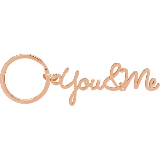 SHEEPWORLD niedlicher, roségoldener Schlüsselanhänger "YOU&ME"