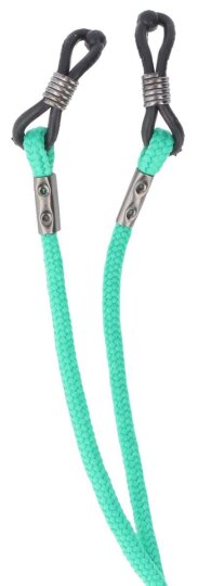Brillenkordel mit Gummischlaufe für den sicheren Halt der Kinderbrille in Grün