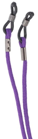 Brillenkordel mit Gummischlaufe für den sicheren Halt der Kinderbrille in Lila