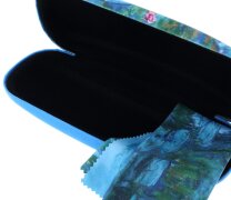 Hartschalen - Brillenetui mit Kunstdruck SEEROSEN von Claude Monet inkl. Microfasertuch