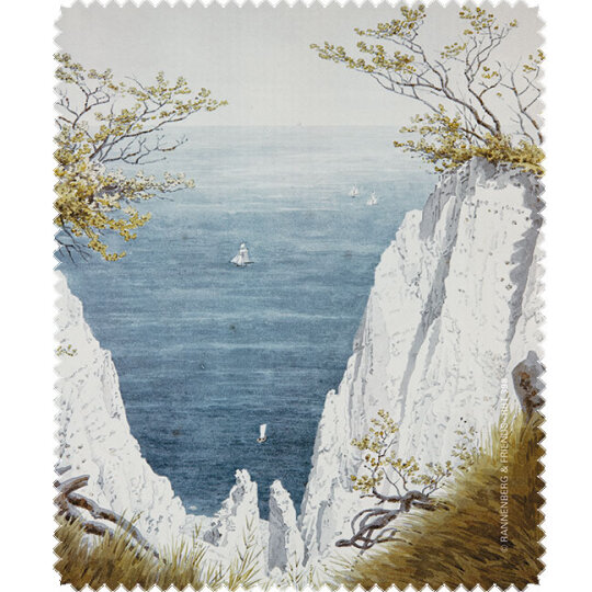 Malerisches Brillenputztuch Rannenberg & Friends Caspar David Friedrich - "Kreidefelsen auf Rügen 1826"