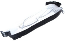 Reißverschlussetui in Weiß aus wasserdurchlässigem Netzstoff - ideal für Schwimmbrillen