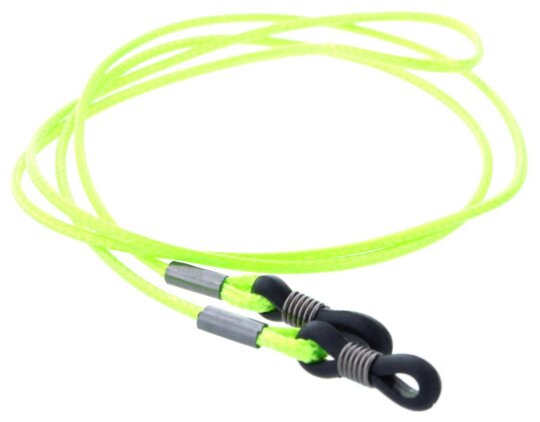 HOLDY - Elegantes Brillenband in Neongrün mit Silikon - Endschlaufen und Wachsschicht