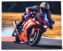 Hochwertiges Microfasertuch mit coolem Motorrad Motiv -...