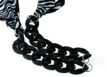 Trendige Brillenkette CATANIA im Zebra - Design mit einem...
