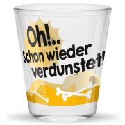 SHEEPWORLD freches Schnapsglas "VERDUNSTET" aus...