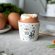 SHEEPWORLD - lustiger Eierbecher "DIE WELT IST...