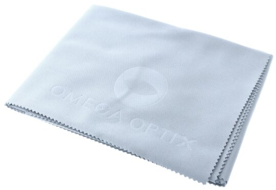 Großes Microfaser Werkstatttuch 47 x 50 cm in der Farbe Grau von OMEGA OPTIX