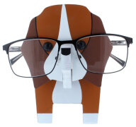 Einzigartiger  Puzzle Brillenhalter aus Holz im niedlichen Motiv Hund