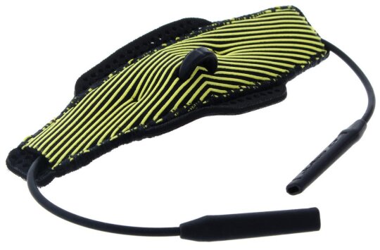 JULBO Sportband / Brillenband - schwimmfähig - in Gelb mit Stopper und Tube - Endstück