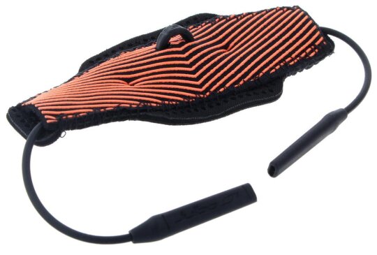 JULBO Sportband / Brillenband - schwimmfähig - in Orange mit Stopper und Tube - Endstück