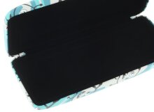 Witziges Brillenetui MYKONOS im blauen Design mit Brillen - Aufdruck