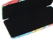 Witziges Brillenetui MYKONOS im bunten Design mit Brillen - Aufdruck