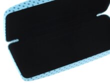 Witziges Brillenetui MYKONOS im Pünktchen Design mit Brillen - Aufdruck