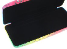 Witziges Brillenetui MYKONOS im Regenbogen Design mit Brillen - Aufdruck