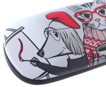 Schönes Hartschalen - Brillenetui ELBA ART mit...