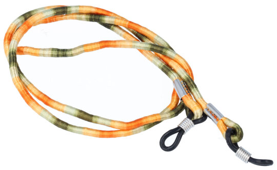 Stylische Brillenkordel im fabenfrohen Design mit Gummischlaufe und Stopper