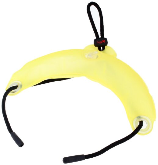 Schwimmhilfe für die Brille - swim banana - Schwimmbanane - in gelb - aufblasbar