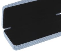 Blaues Hartschalen-Brillenetui mit edlem Carbon-Design "Ibiza Carbon"