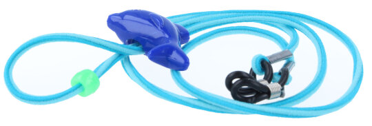 Süße, anpassbare Brillenkordel für Kinder mit Gummischlaufe und Stopper in Blau