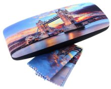 Hartschalen-Etui Capital mit weichem Microfaserbezug und...