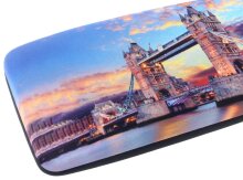 Hartschalen-Etui Capital mit weichem Microfaserbezug und...