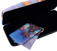 Hartschalen-Etui Capital mit weichem Microfaserbezug und passendem Microfasertuch London