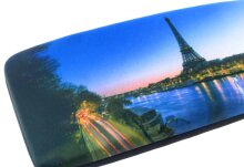 Hartschalen-Etui Capital mit weichem Microfaserbezug und passendem Microfasertuch Paris