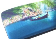 Hartschalen-Etui Vacation mit weichem Microfaserbezug und...