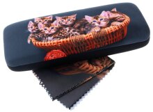 Hartschalen-Etui Cute mit weichem Microfaserbezug und...