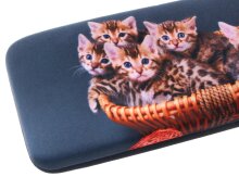 Hartschalen-Etui Cute mit weichem Microfaserbezug und...