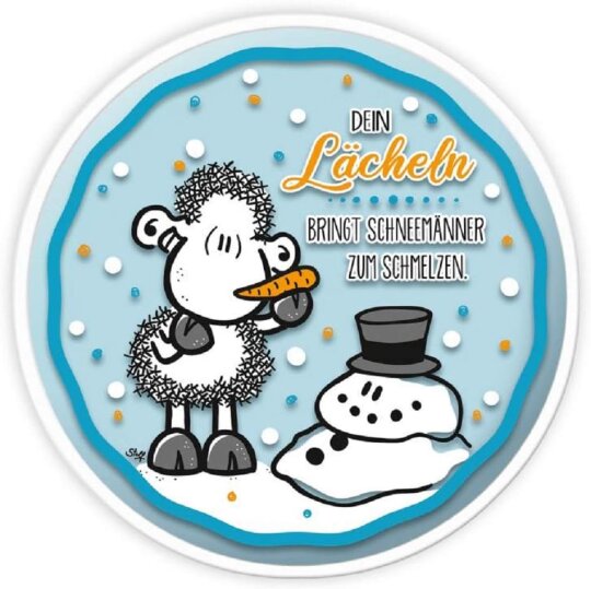 Handwärmer/Taschenwärmer "Dein Lächeln bringt Schneemänner zum Schmelzen" Sheepworld 49837