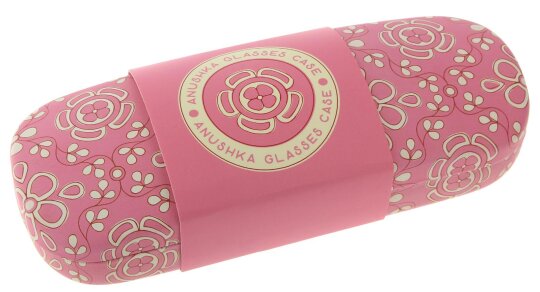 Süßes Hartschalenetui "Anushka" im Vintage-Style inkl. Microfasertuch