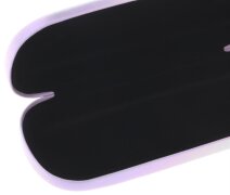 Glänzendes Brillenetui Elba Mondlicht mit Metallscharnier in schimmerndem Rosa