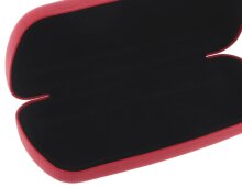 Brillenetui FIDSCHI HORIZON mit Metallscharnier in Dunkelrot