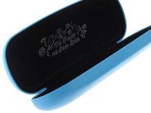 Stabiles Hartschalen - Brillenetui ELBA CASUAL im niedlichen Piepmatz-Design in Hellblau