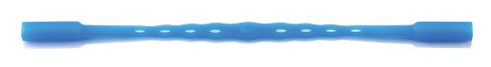 Kinder - Brillenband aus Silikon mit Tube-Endstück - vers. Farben - small Hellblau