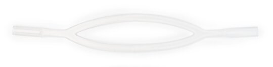 Kinder - Brillenband aus Silikon mit Tube-Endstück - in Small Transparent