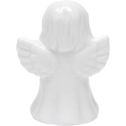 GRUSS & CO 49902 Weihnachtliche Porzellanfigur Schutzengelchen mit niedlicher Botschaft