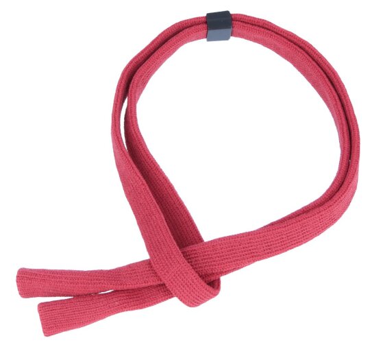 Sportliches Brillenband mit eingelassenem Tube-Endstück in Weinrot