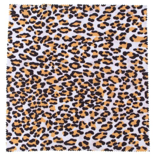 Stilvolles Microfasertuch / Brillenputztuch mit edlem "Leo Muster"-Design