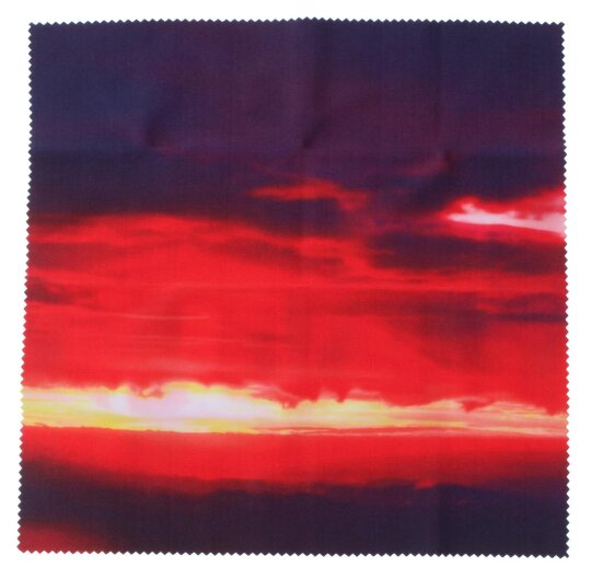 Hochwertiges Microfasertuch / Brillenputztuch im eleganten „Sonnenuntergang“-Design