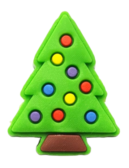 Niedliche Schmuck - Charms "BLINX" aus 3D - Softgummi als Accessoires für Brillenbügel Weihnachtsbaum