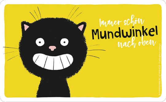 Frühstücksbrettchen von Rannenberg & Friends "Mundwinkel hoch"