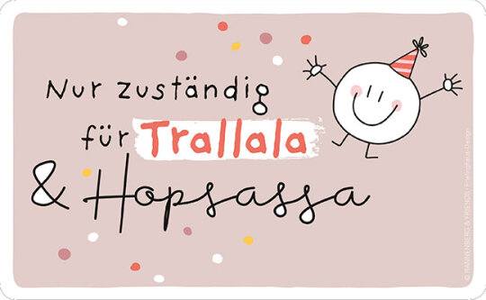 Frühstücksbrettchen von Rannenberg & Friends "Trallala & Hopsassa"