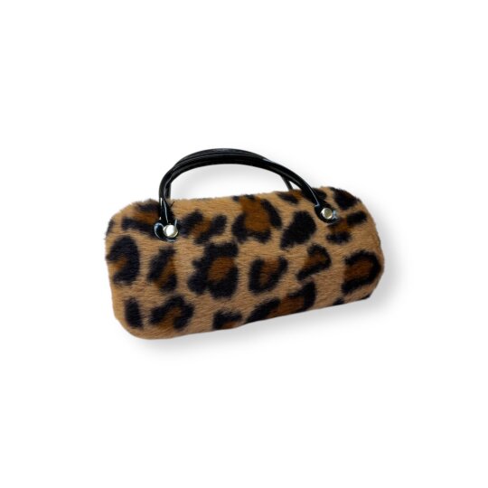 Stylisches Handtaschenetui von Kindler im Safari - Design mit praktischem Griff Leo - dunkel